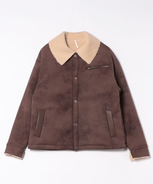 improves（インプローブス）の「ムートンタッチ ランチジャケット（カバーオール・メンズ・ブラウン/ブラック・X-LARGE/LARGE/MEDIUM/SMALL）」の2枚目の写真