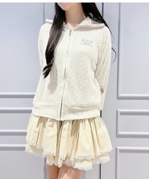 lilLilly（リルリリー）の「ジップニットジャケット（ニット/セーター）」