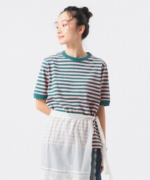 BEAMS BOY | ボーダー バインダー ショートスリーブ Tシャツ(Tシャツ/カットソー)