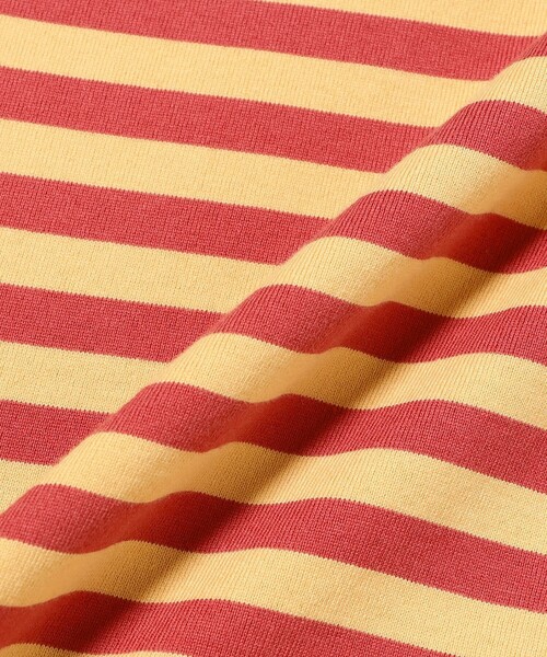 BEAMS BOY（ビームスボーイ）の「ボーダー バインダー ショートスリーブ Tシャツ（Tシャツ/カットソー・レディース・イエロー/パープル/グリーン/ブラック・1/2/3）」の13枚目の写真