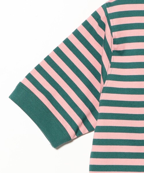 BEAMS BOY（ビームスボーイ）の「ボーダー バインダー ショートスリーブ Tシャツ（Tシャツ/カットソー・レディース・イエロー/パープル/グリーン/ブラック・1/2/3）」の16枚目の写真