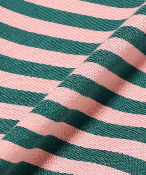 BEAMS BOY（ビームスボーイ）の「ボーダー バインダー ショートスリーブ Tシャツ（Tシャツ/カットソー・レディース・イエロー/パープル/グリーン/ブラック・1/2/3）」の18枚目の写真