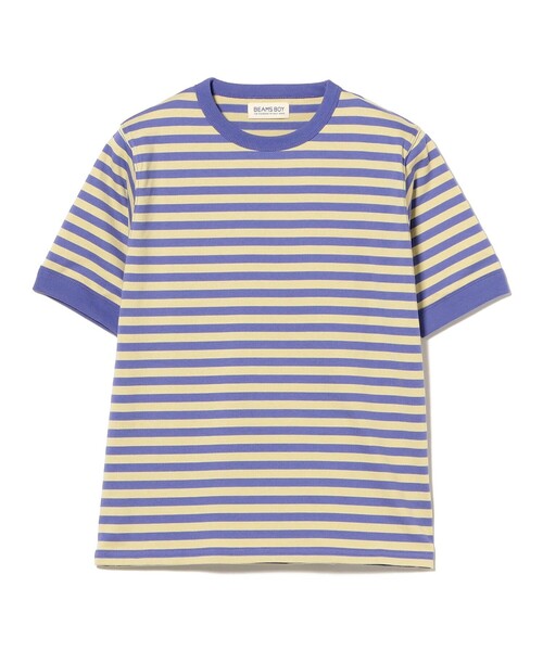 BEAMS BOY（ビームスボーイ）の「ボーダー バインダー ショートスリーブ Tシャツ（Tシャツ/カットソー・レディース・イエロー/パープル/グリーン/ブラック・1/2/3）」の19枚目の写真