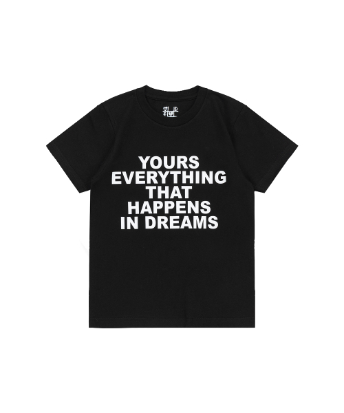 KENDA(ケンダ)の「HAPPENS IN DREAM T-SHIRT (BLACK)(Tシャツ/カットソー・メンズ・ブラック・ONE SIZE)」の1枚目の写真