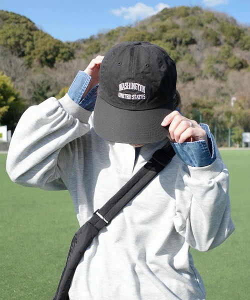 ANGIE（アンジー）の「デニム襟 ドッキング フェイクレイヤード スウェット トップス（スウェット・レディース・アイボリー/チャコール/ネイビー/ライトグレー・FREE）」の12枚目の写真