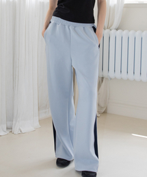 DIMANCHE（ディマンシュ）の「TRACK PANTS (BLUE)（スウェットパンツ）」