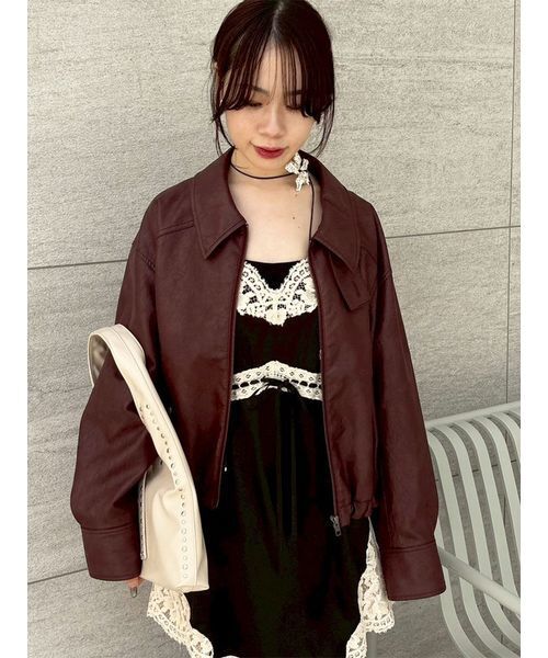 LILY BROWN（リリーブラウン）の「スタッズトートバッグ（トートバッグ・レディース・ラベンダー/ブラウン/アイボリー・F）」の20枚目の写真