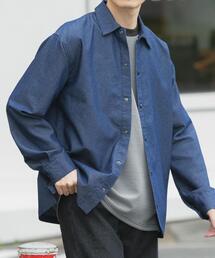 ITEMS URBANRESEARCH | スナップボタンデニムレギュラーカラーシャツ(シャツ/ブラウス)