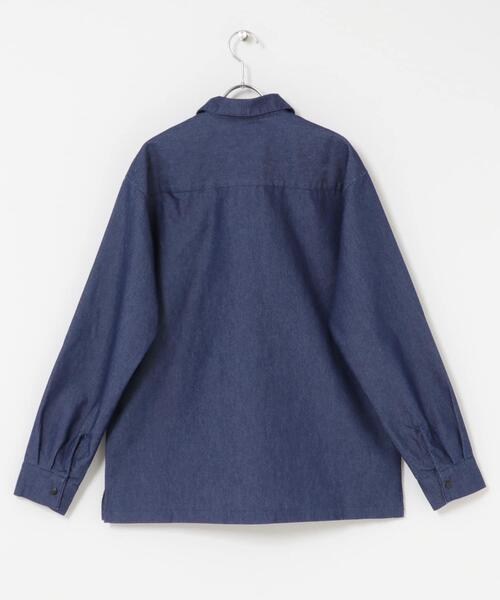 ITEMS URBANRESEARCH（アイテムズ アーバンリサーチ）の「スナップボタンデニムレギュラーカラーシャツ（シャツ/ブラウス・メンズ・ブルー/ネイビー/ブラック・LARGE/MEDIUM）」の19枚目の写真