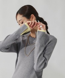 GLOBAL WORK | メルティ袖切り替えプルオーバー/638311(ニット/セーター)