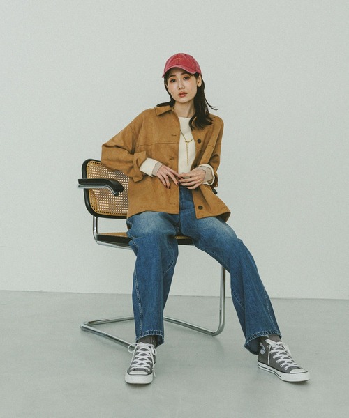 GLOBAL WORK（グローバルワーク）の「メルティ袖切り替えプルオーバー/638311（ニット/セーター・レディース・オフホワイト/ブラック/ダークブラウン/ライトグレー・MEDIUM/LARGE）」の8枚目の写真