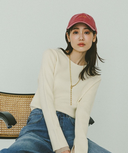 GLOBAL WORK（グローバルワーク）の「メルティ袖切り替えプルオーバー/638311（ニット/セーター・レディース・オフホワイト/ブラック/ダークブラウン/ライトグレー・MEDIUM/LARGE）」の10枚目の写真