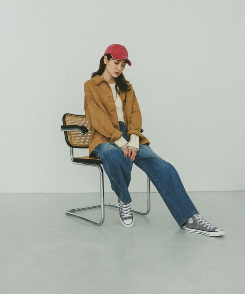 GLOBAL WORK（グローバルワーク）の「メルティ袖切り替えプルオーバー/638311（ニット/セーター・レディース・オフホワイト/ブラック/ダークブラウン/ライトグレー・MEDIUM/LARGE）」の6枚目の写真