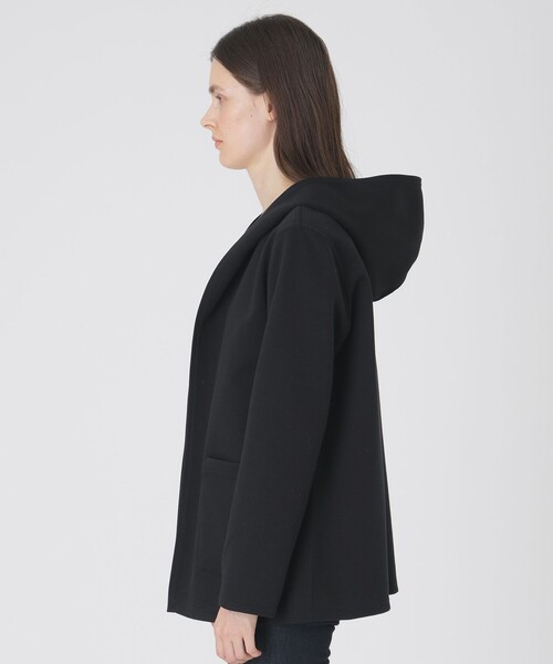 BLUE LABEL CRESTBRIDGE（ブルーレーベルクレストブリッジ）の「クレストブリッジチェックリバーシブルダンボールミディ丈コーディガン（その他アウター・レディース・パープル/ダークネイビー/ブラック・38）」の5枚目の写真