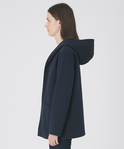 BLUE LABEL CRESTBRIDGE（ブルーレーベルクレストブリッジ）の「クレストブリッジチェックリバーシブルダンボールミディ丈コーディガン（その他アウター・レディース・パープル/ダークネイビー/ブラック・38）」の13枚目の写真