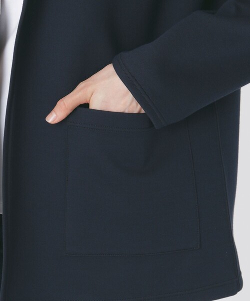 BLUE LABEL CRESTBRIDGE（ブルーレーベルクレストブリッジ）の「クレストブリッジチェックリバーシブルダンボールミディ丈コーディガン（その他アウター・レディース・パープル/ダークネイビー/ブラック・38）」の16枚目の写真