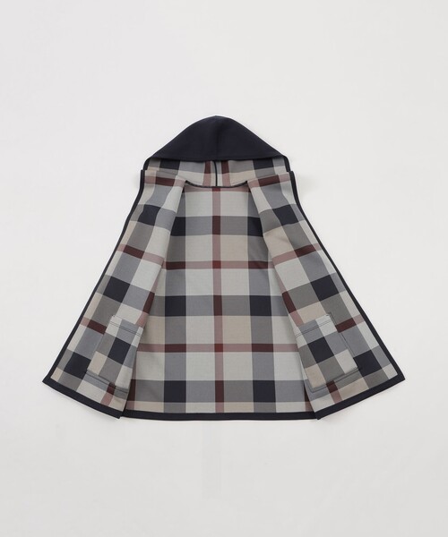 BLUE LABEL CRESTBRIDGE（ブルーレーベルクレストブリッジ）の「クレストブリッジチェックリバーシブルダンボールミディ丈コーディガン（その他アウター・レディース・パープル/ダークネイビー/ブラック・38）」の18枚目の写真