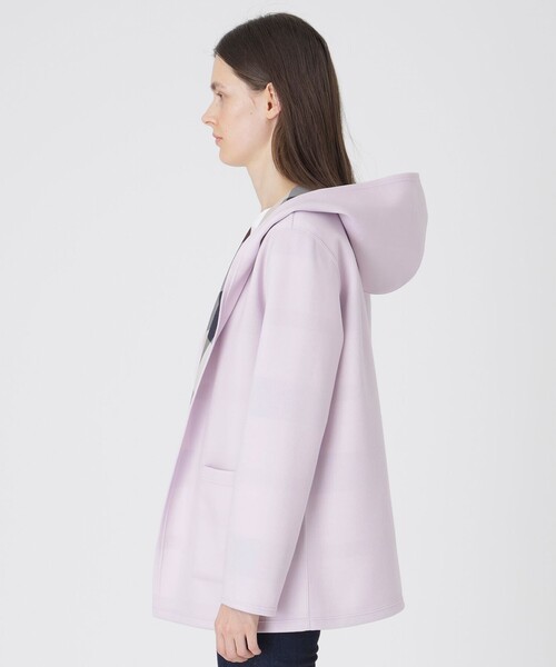 BLUE LABEL CRESTBRIDGE（ブルーレーベルクレストブリッジ）の「クレストブリッジチェックリバーシブルダンボールミディ丈コーディガン（その他アウター・レディース・パープル/ダークネイビー/ブラック・38）」の21枚目の写真