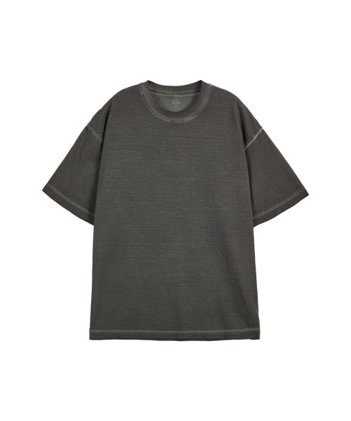 ASTRAL PROJECTION(アストラルプロジェクション)の「ピグメントルーズフィット半袖Tシャツ_チャコール(Tシャツ/カットソー・メンズ・その他・M/L/XL/XXL)」の2枚目の写真