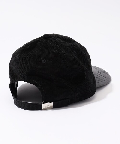 KIJIMA TAKAYUKI CORDUROY & FAUX LEATHER 6PANEL CAP（キャップ