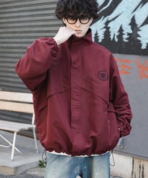 Rocky Monroe（ロッキーモンロー）の「新色追加 2WAYリバーシブル 両A面オーバーサイズワンポイントロゴ刺繍スタンドネックライトブルゾン（ブルゾン）」