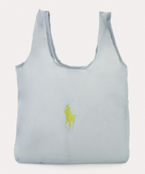 POLO RALPH LAUREN(ポロ ラルフ ローレン)の「カラビナベルト付き ポケッタブル 軽量 レインバッグS(トートバッグ・レディース・カーキ/サックスブルー/ネイビー/ベージュ/ライトグレー・FREE)」の9枚目の写真