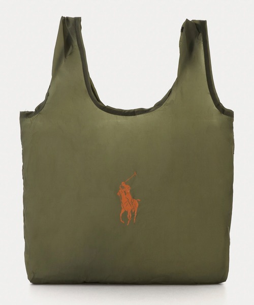 POLO RALPH LAUREN(ポロ ラルフ ローレン)の「カラビナベルト付き ポケッタブル 軽量 レインバッグS(トートバッグ・レディース・カーキ/サックスブルー/ネイビー/ベージュ/ライトグレー・FREE)」の17枚目の写真
