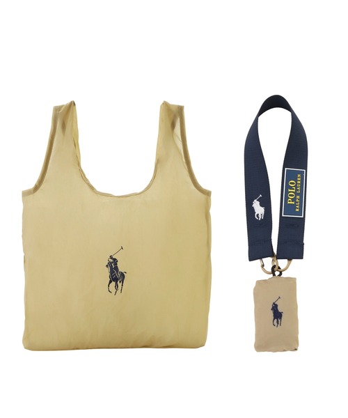 POLO RALPH LAUREN(ポロ ラルフ ローレン)の「カラビナベルト付き ポケッタブル 軽量 レインバッグS(トートバッグ・レディース・カーキ/サックスブルー/ネイビー/ベージュ/ライトグレー・FREE)」の16枚目の写真