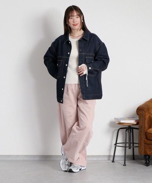 cepo（セポ）の「スリットレースアップニットソー（ニット/セーター・レディース・ブラック/グレー/オフホワイト・M）」の15枚目の写真