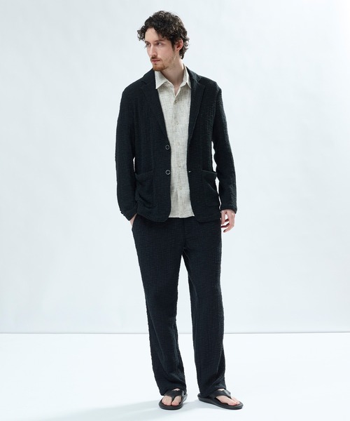 MEN'S BIGI(メンズビギ)の「スラブカールマイヤー イージーパンツ(その他パンツ・メンズ・ネイビー/ブラック・01/02/03/04)」の18枚目の写真