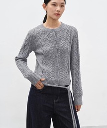 EIGHTHMONTH（エイスマンス）の「ケーブルライン ショートカーディガン EM26s015【EIGHTHMONTH】（カーディガン/ボレロ）」