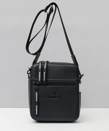 KANGOL（カンゴール）の「<A.M.S.別注> レザー調 ボックス型 ショルダーバッグ（ショルダーバッグ）」