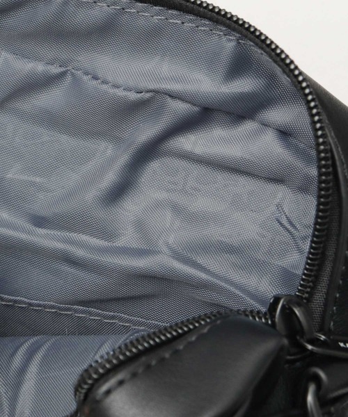 KANGOL(カンゴール)の「<A.M.S.別注> レザー調 ボックス型 ショルダーバッグ(ショルダーバッグ・メンズ・ブラック・FREE)」の12枚目の写真