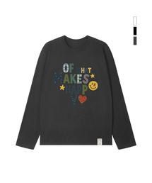 [UNISEX]MAKES HAPPYロングスリーブTシャツ_3color
