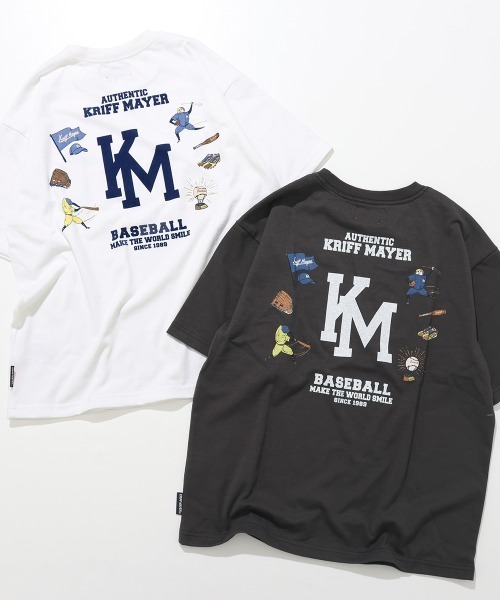 KRIFF MAYER Kid's Collection（クリフメイヤーキッズコレクション）の「【抗ピリング・接触冷感・吸汗速乾】冷感ベースボールT(LOGO)（Tシャツ/カットソー・キッズ・オフホワイト/ライトグリーン/ネイビー/イエロー/チャコール・170/160/150/140/130/120）」の11枚目の写真