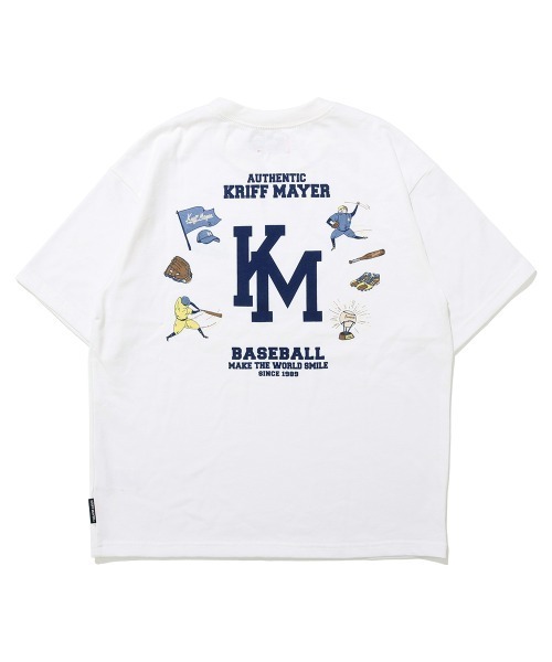 KRIFF MAYER Kid's Collection（クリフメイヤーキッズコレクション）の「【抗ピリング・接触冷感・吸汗速乾】冷感ベースボールT(LOGO)（Tシャツ/カットソー・キッズ・オフホワイト/ライトグリーン/ネイビー/イエロー/チャコール・170/160/150/140/130/120）」の17枚目の写真