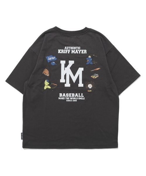 KRIFF MAYER Kid's Collection（クリフメイヤーキッズコレクション）の「【抗ピリング・接触冷感・吸汗速乾】冷感ベースボールT(LOGO)（Tシャツ/カットソー・キッズ・オフホワイト/ライトグリーン/ネイビー/イエロー/チャコール・170/160/150/140/130/120）」の19枚目の写真