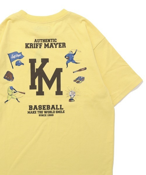 KRIFF MAYER Kid's Collection（クリフメイヤーキッズコレクション）の「【抗ピリング・接触冷感・吸汗速乾】冷感ベースボールT(LOGO)（Tシャツ/カットソー・キッズ・オフホワイト/ライトグリーン/ネイビー/イエロー/チャコール・170/160/150/140/130/120）」の15枚目の写真