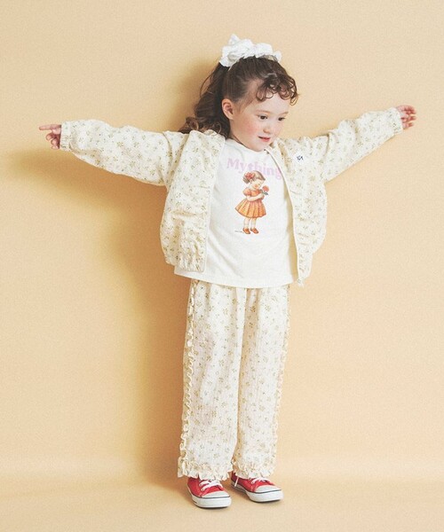 aBity select（アビティセレクト）の「【aBity select./アビティセレクト】ギンガム・小花柄フリルロングパンツ（その他パンツ・キッズ・イエロー/ブルー・90/110/130/120/100）」の14枚目の写真