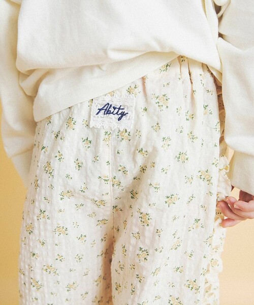 aBity select（アビティセレクト）の「【aBity select./アビティセレクト】ギンガム・小花柄フリルロングパンツ（その他パンツ・キッズ・イエロー/ブルー・90/110/130/120/100）」の17枚目の写真