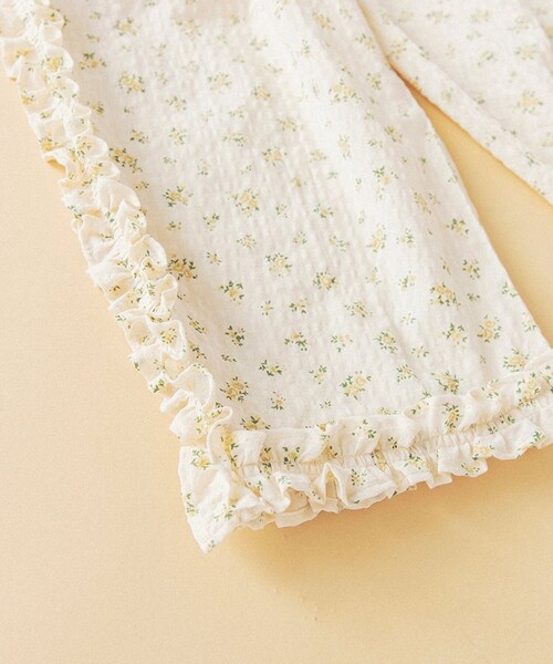 aBity select（アビティセレクト）の「【aBity select./アビティセレクト】ギンガム・小花柄フリルロングパンツ（その他パンツ・キッズ・イエロー/ブルー・90/110/130/120/100）」の18枚目の写真