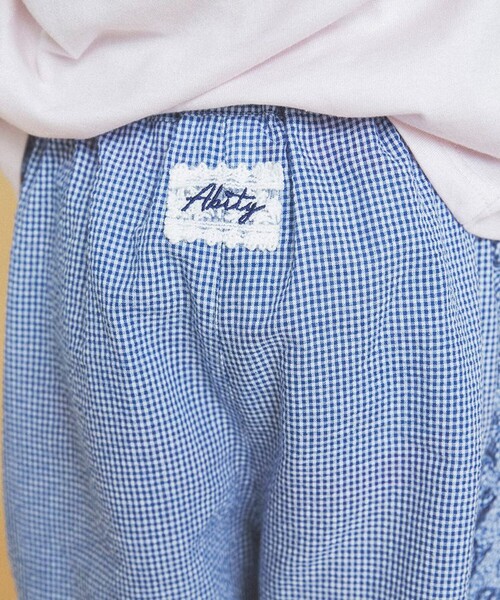 aBity select（アビティセレクト）の「【aBity select./アビティセレクト】ギンガム・小花柄フリルロングパンツ（その他パンツ・キッズ・イエロー/ブルー・90/110/130/120/100）」の10枚目の写真