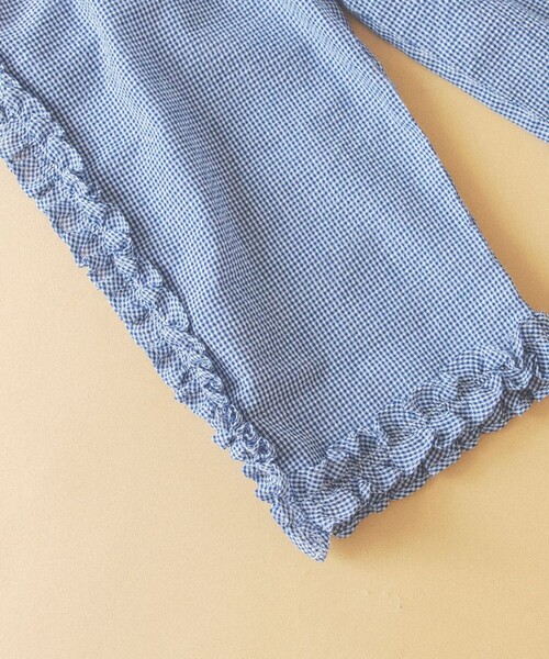 aBity select（アビティセレクト）の「【aBity select./アビティセレクト】ギンガム・小花柄フリルロングパンツ（その他パンツ・キッズ・イエロー/ブルー・90/110/130/120/100）」の12枚目の写真