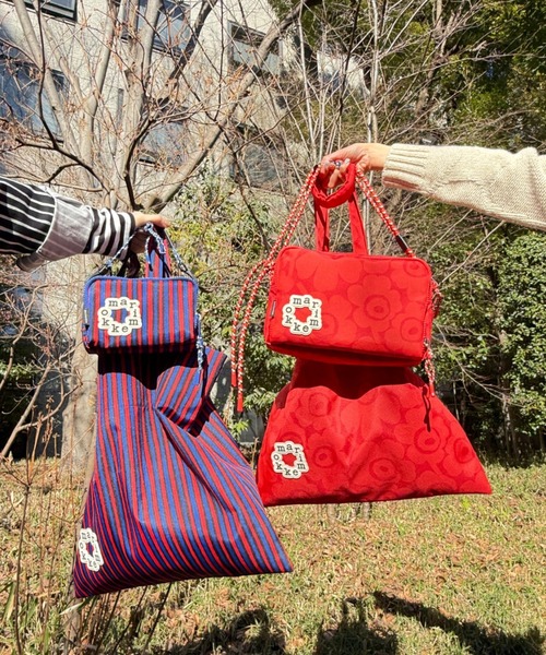 marimekko(マリメッコ)の「《ZOZO先行/ノベルティ付》【kioski】Kavari Mini Unikko / shoulder bag(ショルダーバッグ・レディース・ブラック/ベビーピンク/レッド・FREE)」の12枚目の写真