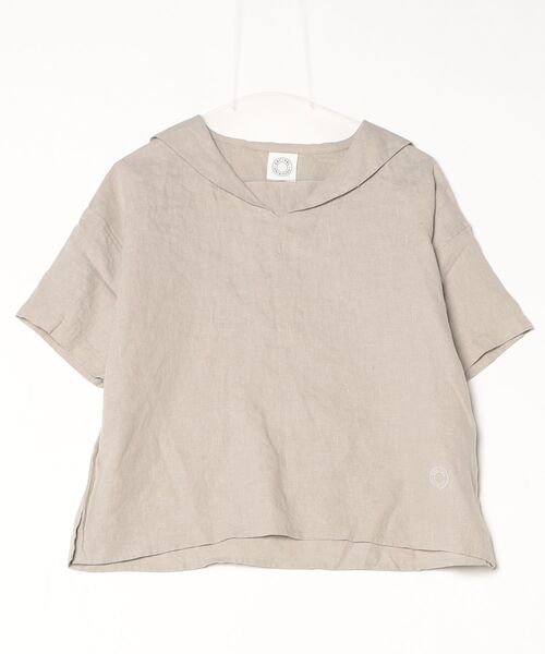 ORCIVAL(オーシバル)の「ORCIVAL/オーシバル ショートスリーブセーラーシャツ SHORTSLEEVE SAILOR SHIRT OR-B0389 YLM(シャツ/ブラウス・レディース・イエロー/チャコールグレー/ライトグレー・1)」の2枚目の写真