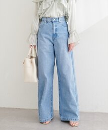natural couture | ポケットレースワイドデニムパンツ(デニムパンツ)