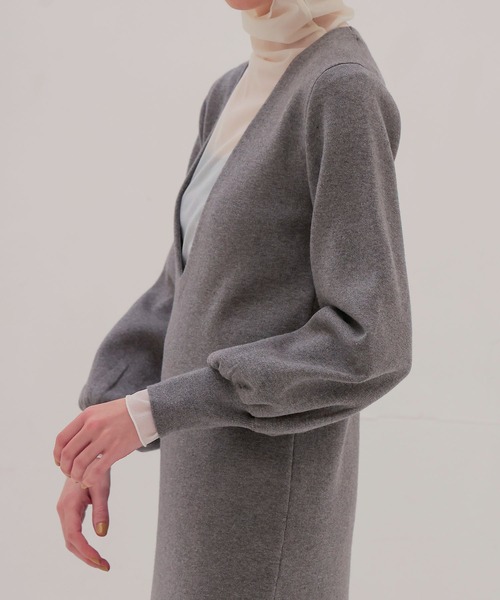 DRESSLAVE（ドレスレイブ）の「twin knit dress(ツインニットワンピース)（ワンピース・レディース・ライトグリーン/グレー・38）」の14枚目の写真