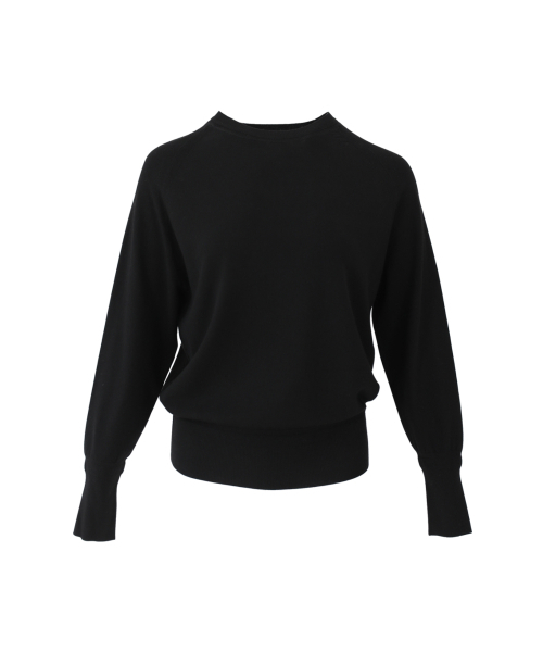 VASCARA(バスカラ)の「Chic Raglan Round Neck Long Sleeve Knitwear (5colors)(ニット/セーター・レディース・クリーム/ライトイエロー/パープル/ブラック/カーキ・FREE)」の9枚目の写真