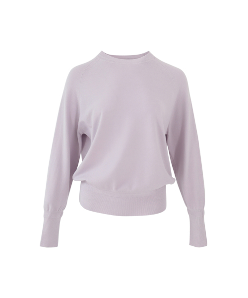 VASCARA(バスカラ)の「Chic Raglan Round Neck Long Sleeve Knitwear (5colors)(ニット/セーター・レディース・クリーム/ライトイエロー/パープル/ブラック/カーキ・FREE)」の10枚目の写真