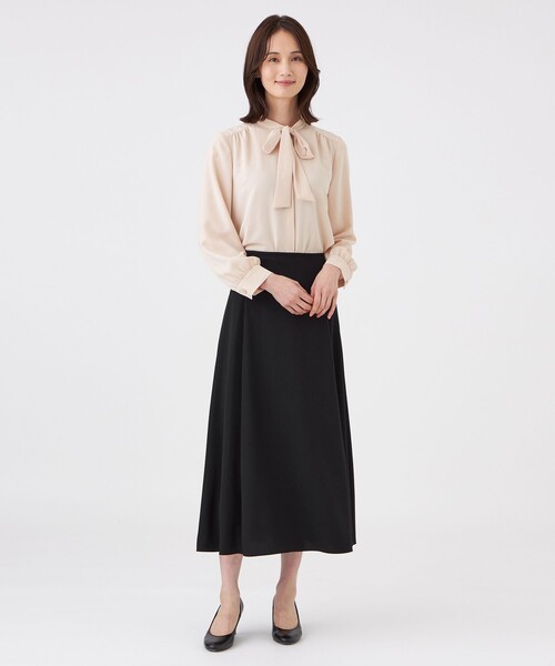 TRANS WORK(トランスワーク)の「【L】【ウォッシャブル・UV・防しわ】ストレッチジョーゼットブラウス(シャツ/ブラウス・レディース・オフホワイト/ピンク/ネイビー・46/44)」の6枚目の写真